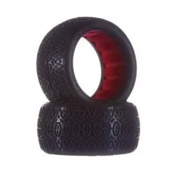 AKA Products AKA Products 13124VR 1/10 Buggy EVO Chainlink Re Tire W/Insert