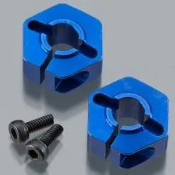 J-Concepts J-Concepts 2134 Front Clamping Hex Adaptor SC10 Blue