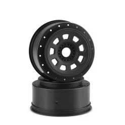 J-Concepts J-Concepts 9-shot 17mm Hex SCT Tire Wheel, Black 2pc