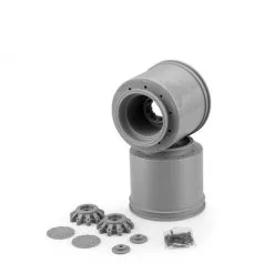 J-Concepts J-Concepts Aggressor 2.6 X 3.8 Monster Truck Wheel, Silver(2)