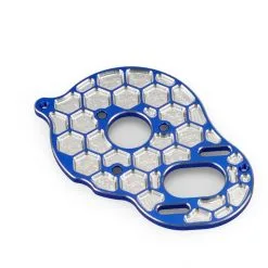 J-Concepts J-Concepts Aluminum Honeycomb 2mm Rear Motor Plate, Blue