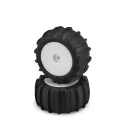 J-Concepts J-Concepts Animal Green Compound Pre-Mounted White Wheels (2)