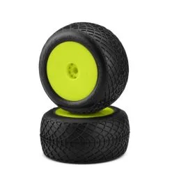 J-Concepts J-Concepts Ellipse Tire, Green Compound, R Yellow Wheel (2)