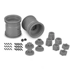 J-Concepts J-Concepts Midwest 2.2 MT 12mm Hex Wheel W/Adaptor, Silver(2)