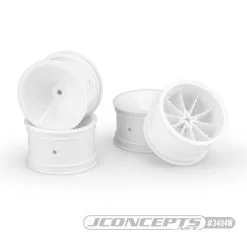 J-Concepts J-Concepts Mono RC10 RC10B2 RC10B3 2.2" Rear Wheel White (4)