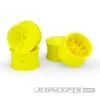 J-Concepts J-Concepts Mono RC10 RC10B2 RC10B3 2.2" Rear Wheel Yellow (4)