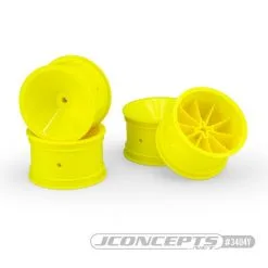 J-Concepts J-Concepts Mono RC10 RC10B2 RC10B3 2.2" Rear Wheel Yellow (4)