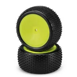 J-Concepts J-Concepts Nessi Tire, Pink Compound, Mounted 3348Y Wheel (2)