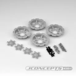 J-Concepts J-Concepts Tracker Wheel Discs- Fits Dragon Wheels (Silver)