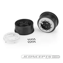 J-Concepts J-Concepts Tremor SLH Rr/SLH 4x4 F/R Wheel-BLK/WHT BDLCK (2)