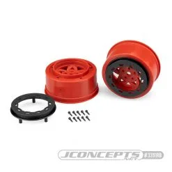 J-Concepts J-Concepts Tremor SLH Rr/SLH 4x4 F/R Wheel-RED/BLK BDLCK (2)