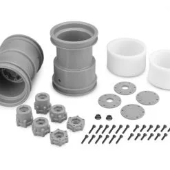 J-Concepts J-Concepts Tribute 2.6 X 3.6" Monster Truck Wheel, Silver (2)