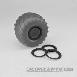 J-Concepts J-Concepts Tribute Wheel Mock Beadlock Rings-glue-on(4pc)Blck