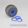 J-Concepts J-Concepts Tribute Wheel Mock Beadlock Rings-glue-on(4pc)Blue
