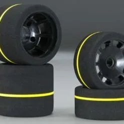 John's BSR Racing John's BSR Racing 1/10 Spec Combo Tires (4), White