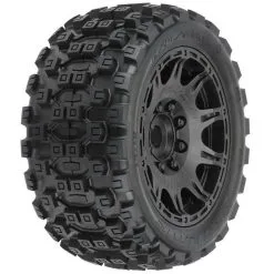 Pro Line Racing Pro Line Racing 1/6 Badlands MX57 Fr/Rr 5.7" Mntd 24mm Blk (2)