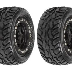 Pro Line Racing Pro Line Racing Dirt Hawg Mnt Blk/Blk Titus Beadloc Whls:1/16 ERV