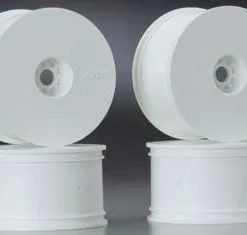 AKA Products AKA Products 24101W 1/8 Truggy Wheels White 0 Offset (4)