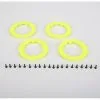 Team Losi Team Losi Beadlock Rings W/Screws, Flor Ylw: SCT/SCB/SCTE(4)