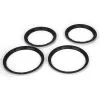 Team Losi Team Losi Beadlock Set, Inner & Outer Black (2): 5IVE-T