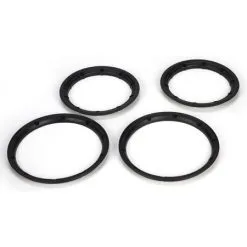 Team Losi Team Losi Beadlock Set, Inner & Outer Black (2): 5IVE-T