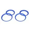 Team Losi Team Losi Beadlock Set, Inner & Outer Blue (2): 5IVE-T