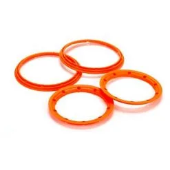 Team Losi Team Losi Beadlock Set, Inner & Outer Flour Orange(2): 5T