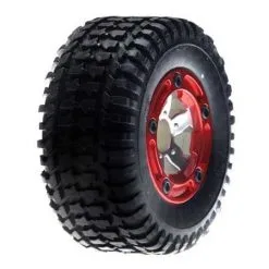 Team Losi Team Losi Front Mounted Tire, Chrome (2): MSCT