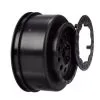 Team Losi Team Losi Front Wheel Set, Black: XXX-SCT,SCB