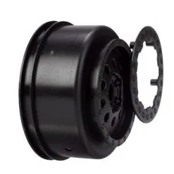 Team Losi Team Losi Front Wheel Set, Black: XXX-SCT,SCB
