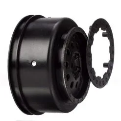 Team Losi Team Losi Rear Wheel Set, Black: XXX-SCT, SCB