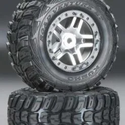 Traxxas Traxxas 5976 Tire & Wheel Assembly Glued Fr/Re (2)