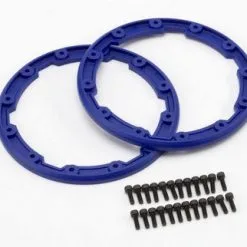 Traxxas Traxxas Sidewall Protector, Beadlock-style (blue) (2)/ 2.5