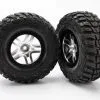 Traxxas Traxxas Tire & Wheel Assy, Glued (S1 Compound) (SCT Split-