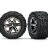 Traxxas Traxxas Tires & Wheels, Assembled, Glued (2.8') (RXT Black