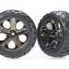 Traxxas Traxxas Tires & Wheels, Assembled, Glued (All-Star Black C