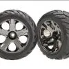 Traxxas Traxxas Tires & Wheels, Assembled, Glued (All-Star Black C