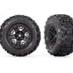 Traxxas Traxxas Tires & Wheels, Assembled, Glued (black 2.8' Wheel