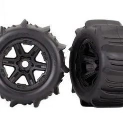 Traxxas Traxxas Tires & Wheels, Assembled, Glued (black 3.8' Wheel