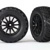 Traxxas Traxxas Tires & Wheels, Assembled, Glued (black Wheels, Gr