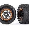 Traxxas Traxxas Tires & Wheels, Assembled, Glued (black, Orange Be