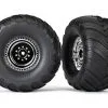 Traxxas Traxxas Tires & Wheels, Assembled, Glued (chrome Wheels, T