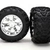 Traxxas Traxxas Tires & Wheels, Assembled, Glued (Geode Chrome Whe