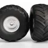Traxxas Traxxas Tires & Wheels, Assembled, Glued (satin Chrome Whe