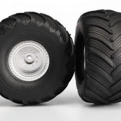 Traxxas Traxxas Tires & Wheels, Assembled, Glued (satin Chrome Whe