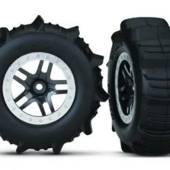 Traxxas Traxxas Tires & Wheels, Assembled, Glued (SCT Split-Spoke