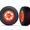 Traxxas Traxxas Tires & Wheels, Assembled, Glued (SCT Split-Spoke