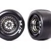 Traxxas Traxxas Tires & Wheels, Assembled, Glued (Weld Black Chrom