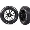 Traxxas Traxxas Tires & Wheels, Assembled, Glued (Weld Gloss Black