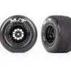Traxxas Traxxas Tires & Wheels, Assembled, Glued (Weld Gloss Black